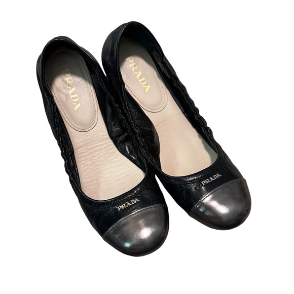 Prada - Brand New Calzature Donna Black Flats - Picture 1 of 3